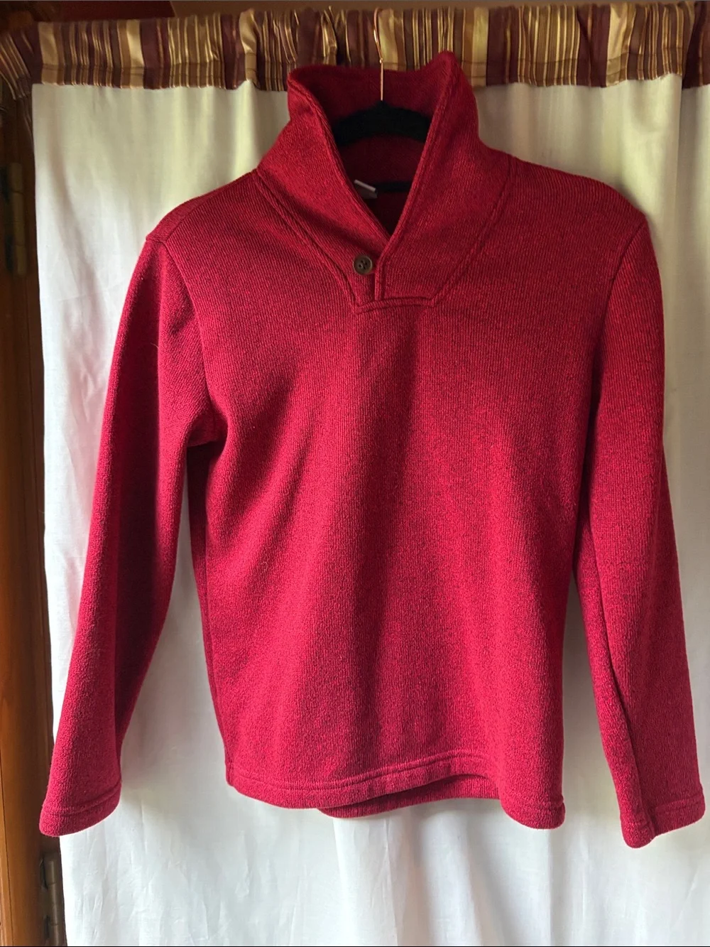 Old Navy Red Shawl-Collar Kids Sweater